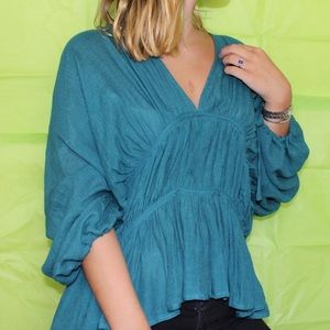 Turquoise blouse